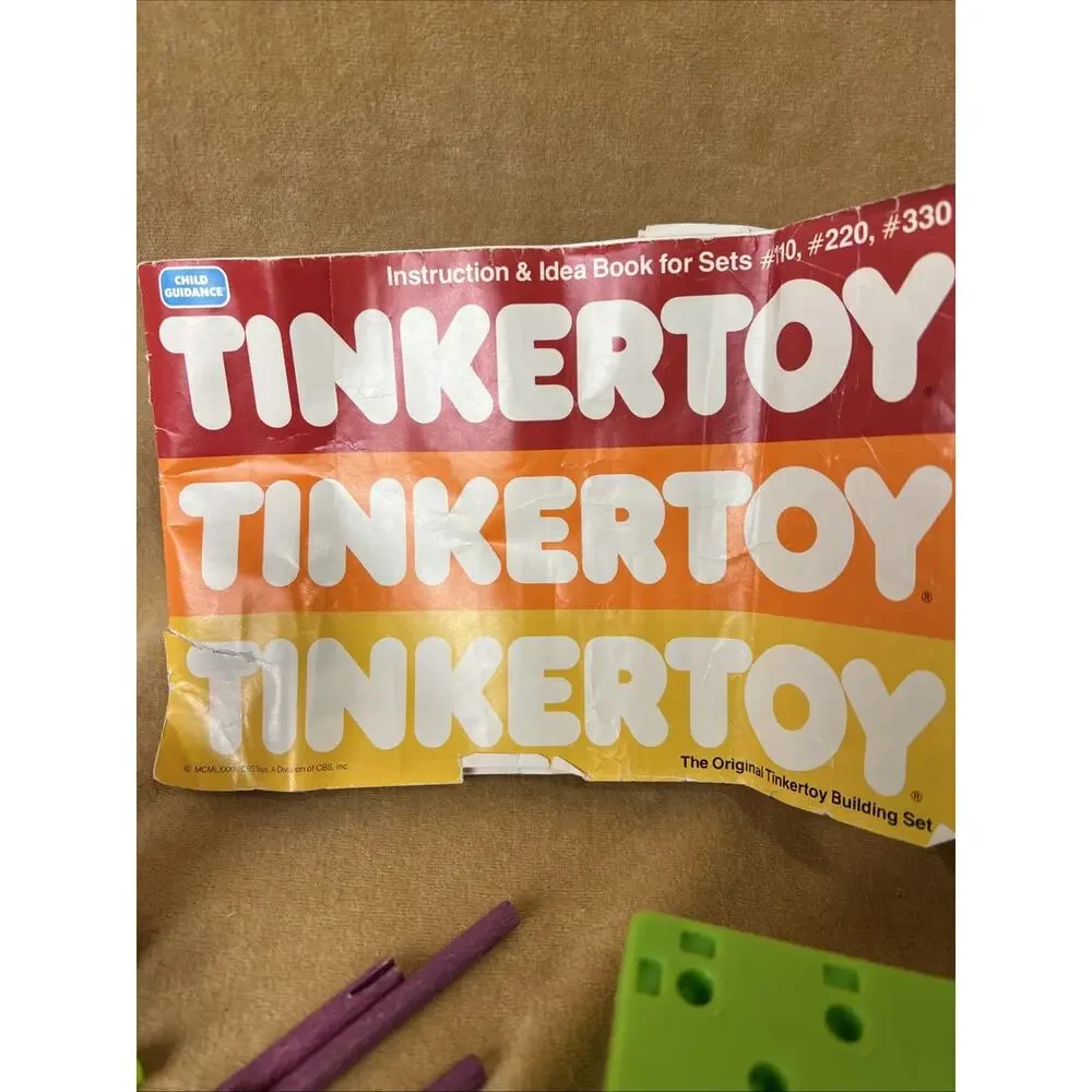 Tinkertoy 150 Of Pieces‎ Childs Play Imagination Building Wooden & Plastic